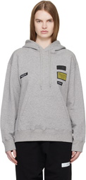 MM6 Maison Margiela Gray Cotton Hoodie