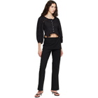 Sandy Liang Black Palisade Blouse