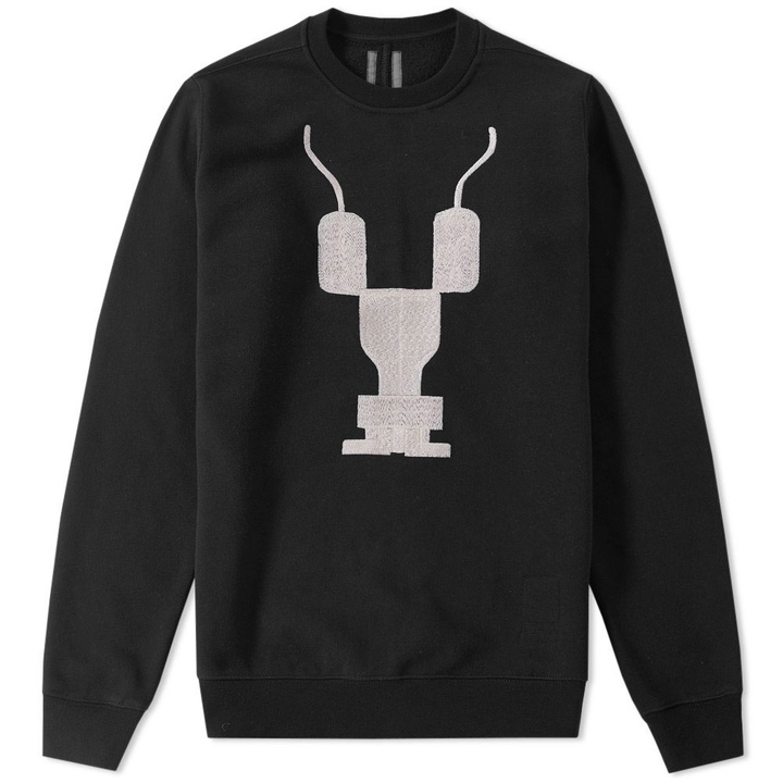 Photo: Rick Owens DRKSHDW Embroidered Logo Crew Sweat