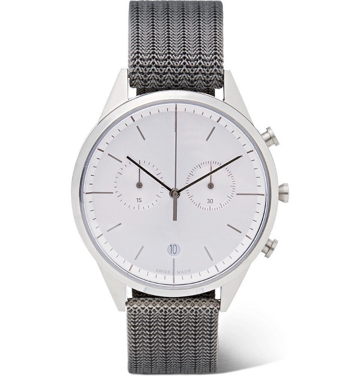 Photo: Uniform Wares - C39 Stainless Steel Chronograph Watch - White