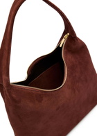 Mansur Gavriel Candy Hobo Suede Shoulder bag - Chocolate - One Size