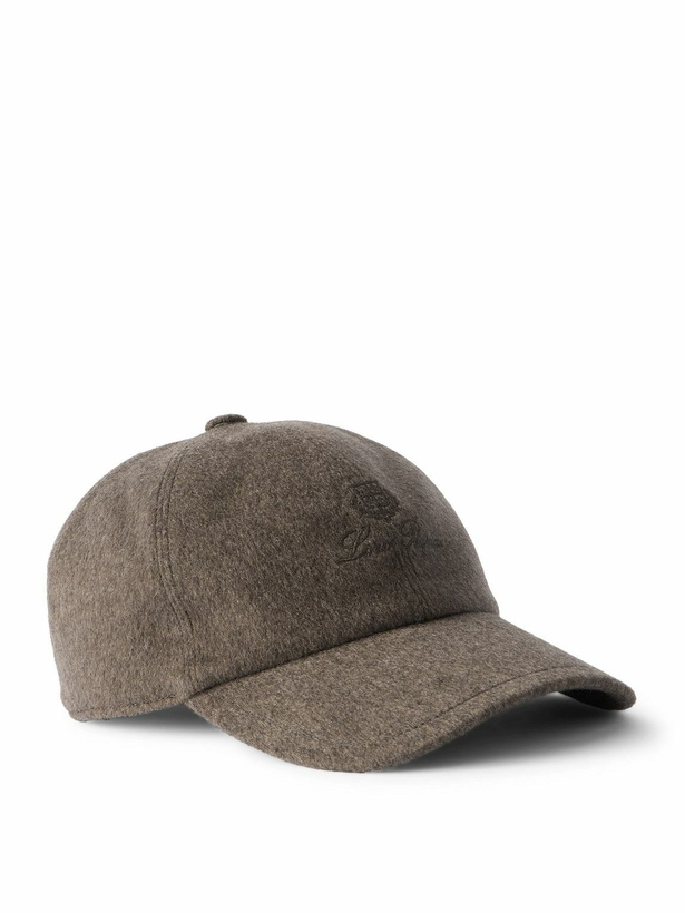 Photo: Loro Piana - Logo-Embroidered Storm System® Cashmere Baseball Cap - Neutrals