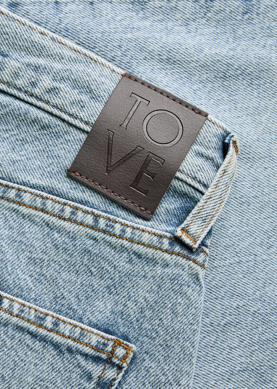 Tove Sofie Relaxed Straight-leg Jeans Blue