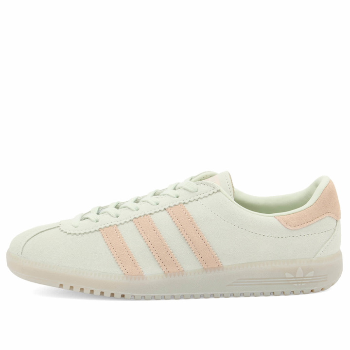 Photo: Adidas Women's Brmd Sneaker in Linen Greenwonder Taupe/Wonder Silver