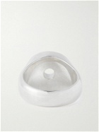 Ellie Mercer - Silver and Resin Signet Ring - Silver