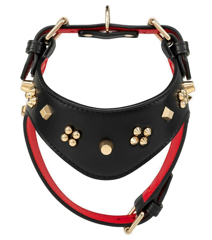 Photo: Christian Louboutin Loubiharness embellished leather dog harness