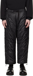 AMOMENTO Black Padded Lounge Pants