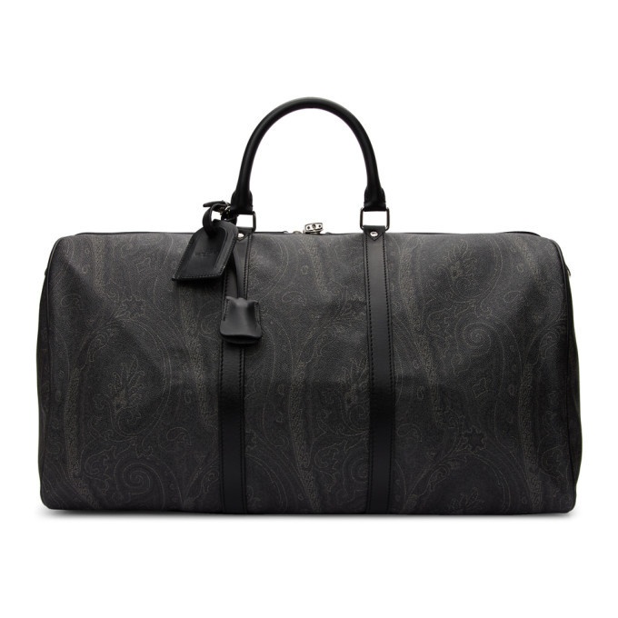 Photo: Etro Black Paisley Travel Duffle Bag