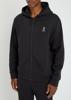 ON Focus Tech Hooded Cotton-blend Sweatshirt Black