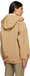 AURALEE Brown Detachable Hood Jacket