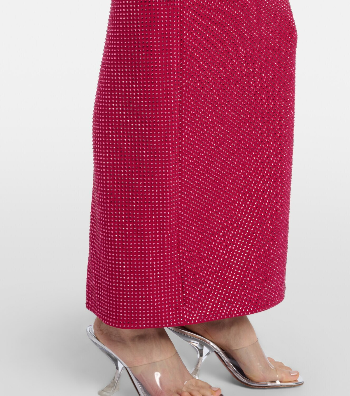 Roland Mouret Floral-appliqué embellished gathered maxi dress