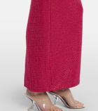 Roland Mouret Floral-appliqué embellished gathered maxi dress