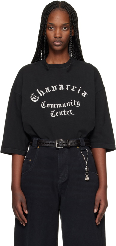 Photo: WILLY CHAVARRIA Black 'Chavarria Community Center' Buffalo T-shirt