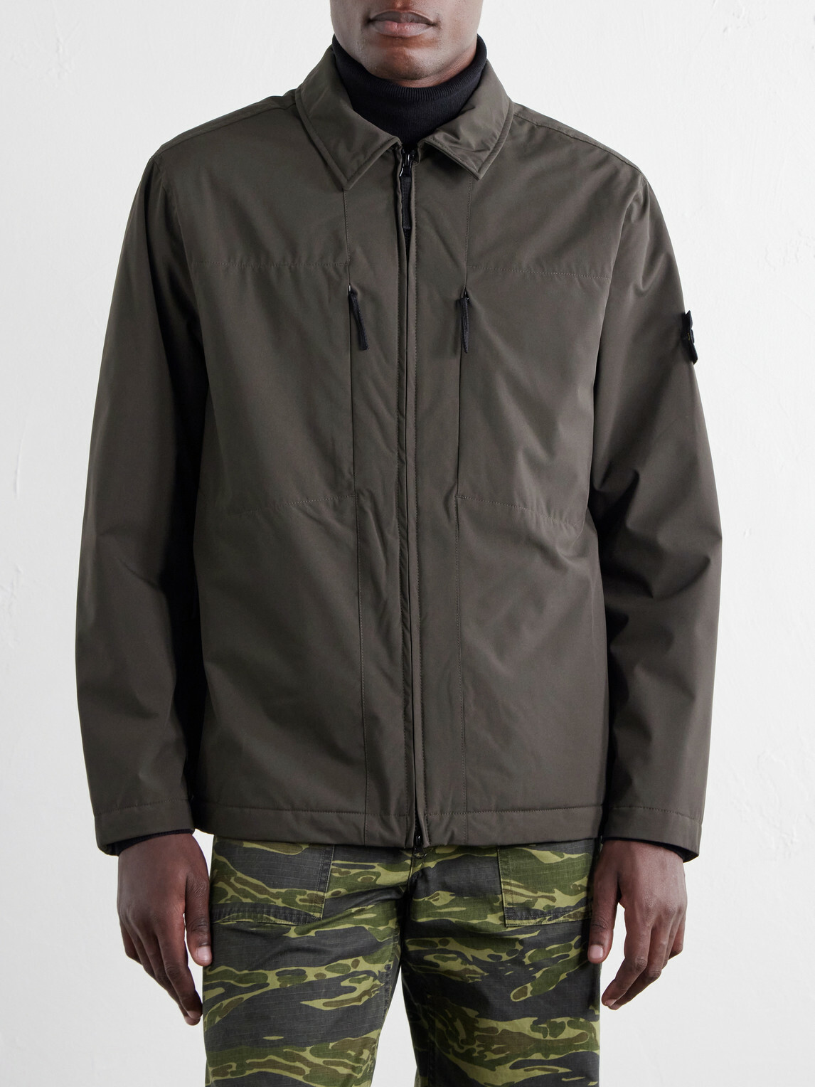 Stone Island - Recycled Shell-R_e.dye® Padded Jacket - Gray