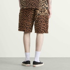 Neighborhood Men's x Hippopotamus Terry Cloth Shorts in Leopard