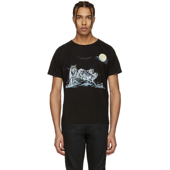 Photo: Saint Laurent Black Wolf Pack T-Shirt