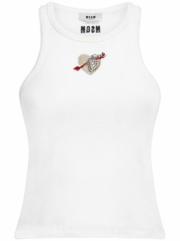 Photo: MSGM - Stretch Cotton Tank Top