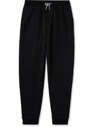 Brunello Cucinelli - Tapered Cotton-Blend Jersey Sweatpants - Black