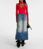 Y/Project Denim maxi skirt