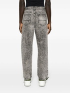 NOAH NY Black Mid-Rise Straight-Leg Jeans