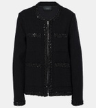 Giambattista Valli Sequined wool-blend jacket