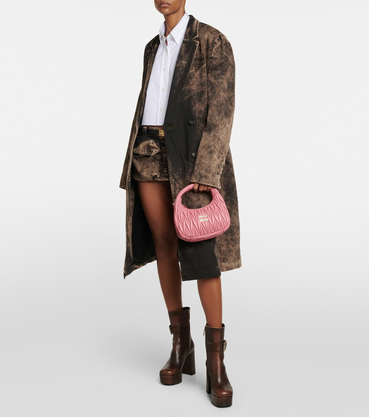 Miu Miu Miu Wander Small matelassé shoulder bag Miu Miu