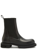 Rick Owens Gabe Leather Chelsea Boots Black