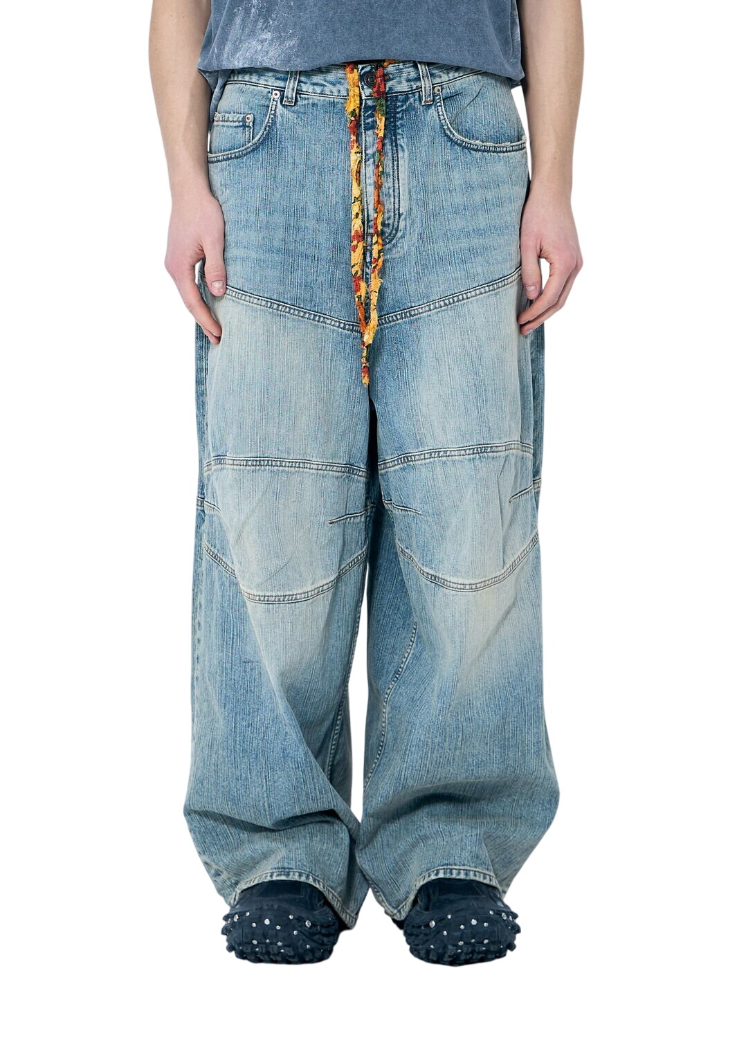 パンツ BALENCIAGA Twisted Leg Jeans S Jeans Balenciaga Twisted Seam Jeans 786644-TQW55-6379 | FLEXDOG