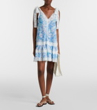 Zimmermann Solstice Lantern floral cotton minidress