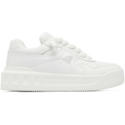 Valentino Garavani White One Stud XL Nappa Leather Sneakers