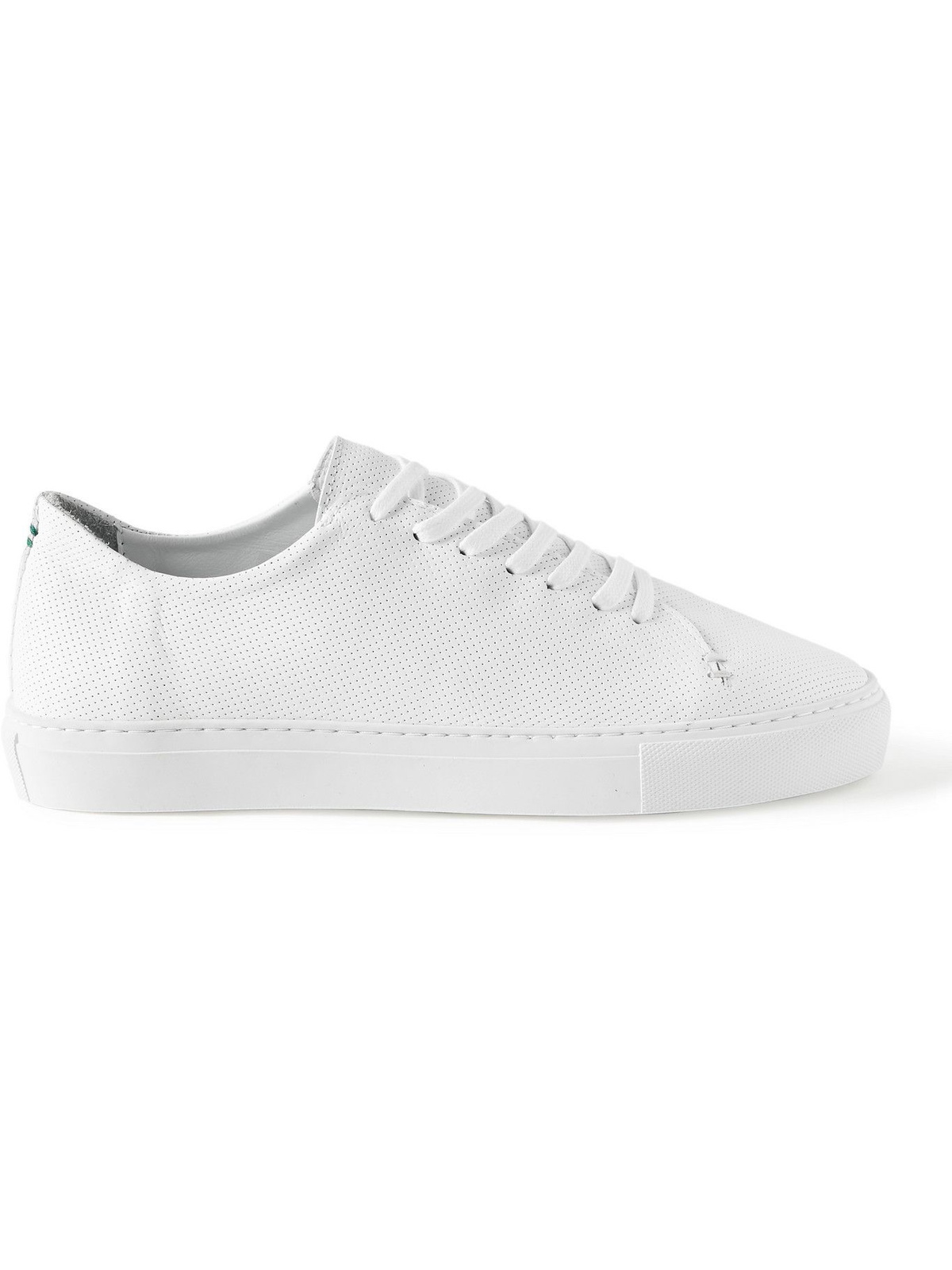 SID MASHBURN - Perforated Leather Sneakers - White Sid Mashburn