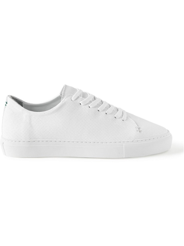 Photo: SID MASHBURN - Perforated Leather Sneakers - White