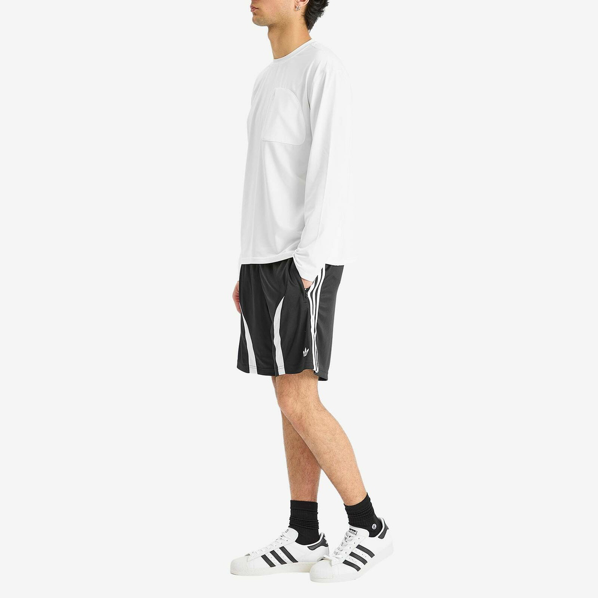 Adidas Men's Adicolor Teamgeist Shorts in Black/White adidas
