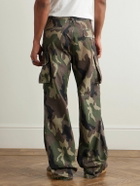 424 - Straight-Leg Camouflage-Print Cotton-Ripstop Cargo Trousers - Green