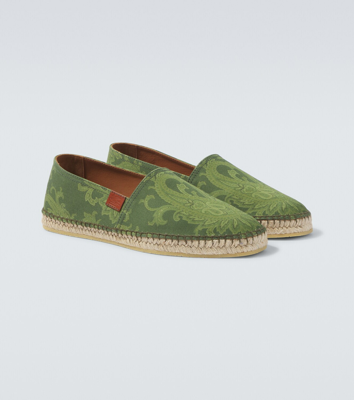 Etro Paisley gabardine espadrilles