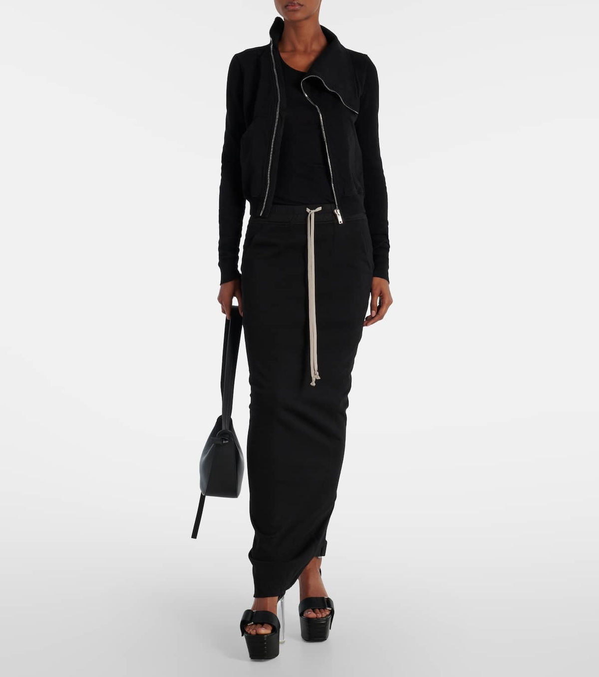 Rick Owens Mountain cotton jersey hoodie