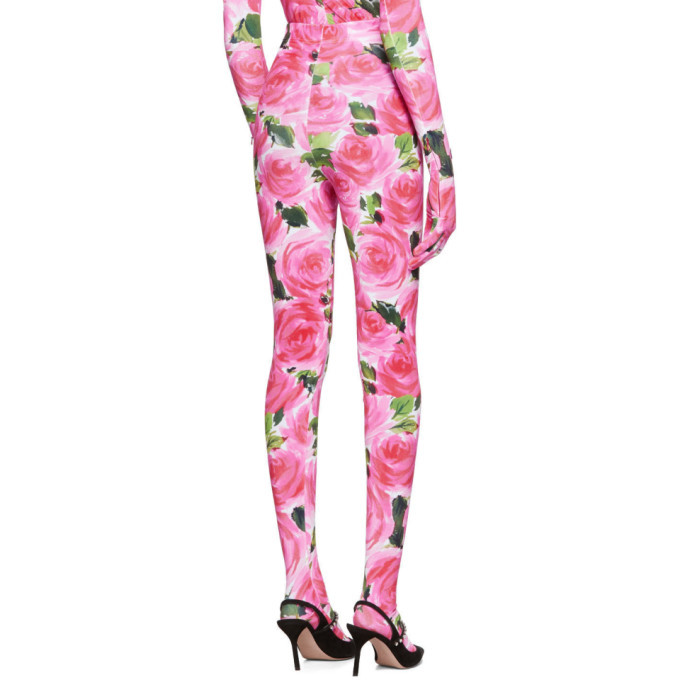 Richard Quinn Pink Floral Leggings