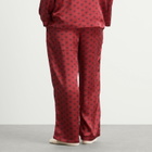 SKIMS Men's Sateen Sleep Set in Red Heart Halfdrop