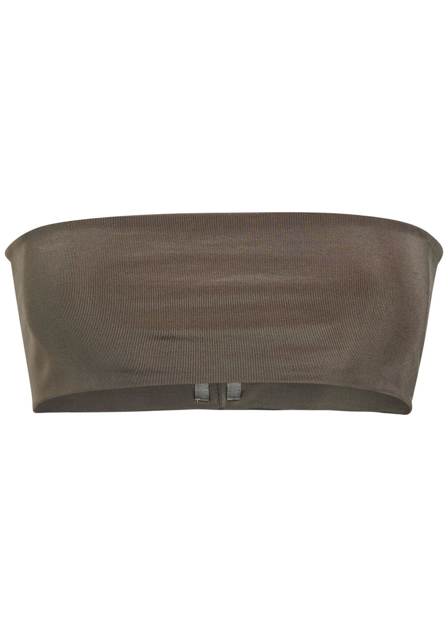 Rick Owens Stretch-jersey Bandeau top Light Brown