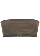 Rick Owens Stretch-jersey Bandeau top Light Brown