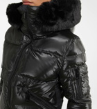 Goldbergh Stark faux fur-trimmed puffer jacket