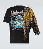 Junya Watanabe Black Sabbath caped cotton jersey T-shirt