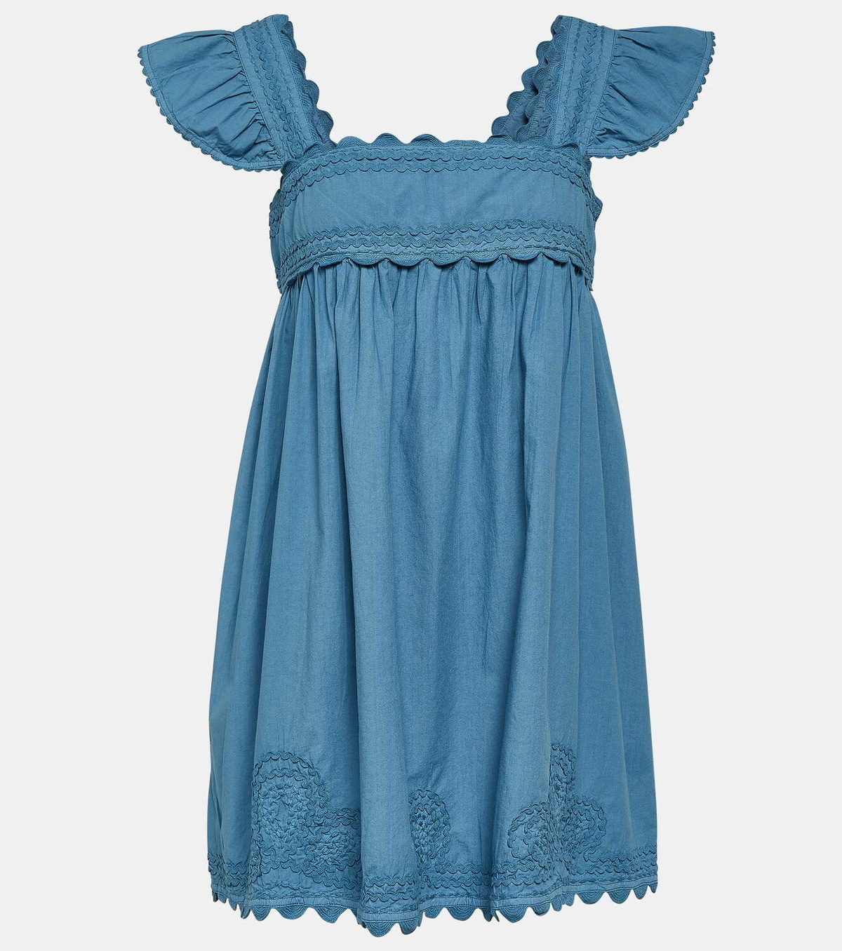 green emerald velvet dress Juliet Dunn Open Back Mini Dress, Denim Candy 1 (US 4)