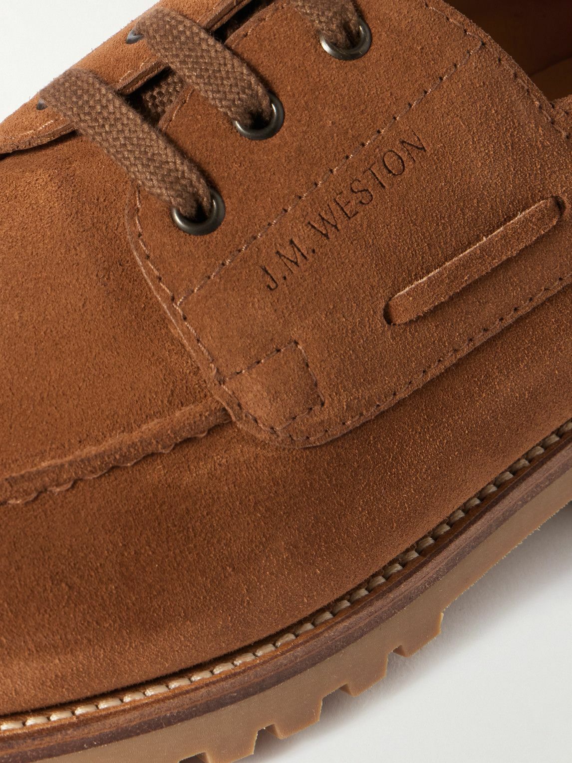 J.M. Weston - Suede Derby Shoes - Brown J.M. Weston