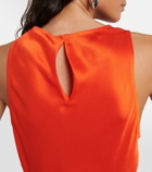 Frame Silk satin racerback tank top