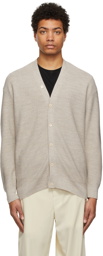 Lemaire Grey Merino Wool Cardigan