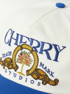 CHERRY LA - Logo-Embroidered Two-Tone Cotton-Twill Baseball Cap