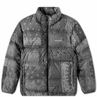 thisisneverthat Men's Pertex Down Jacket in Bandana Black