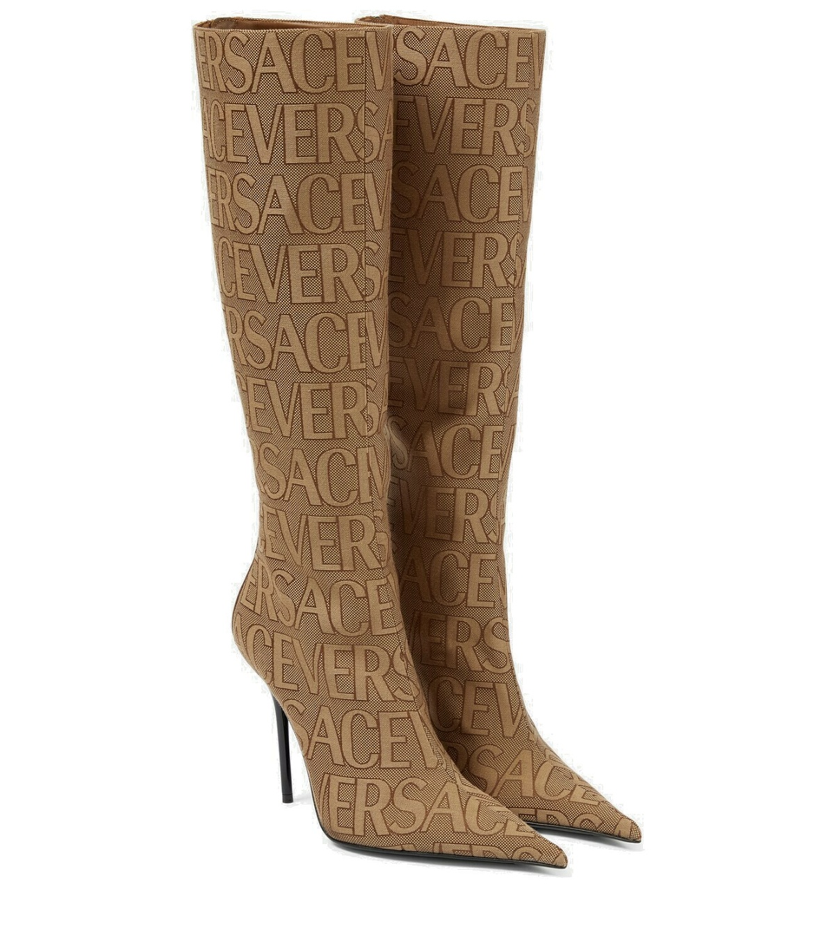 Versace Versace Allover knee-high boots Versace