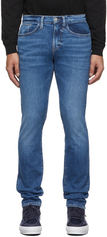 Photo: Frame Blue Degradable L'Homme Slim Jeans